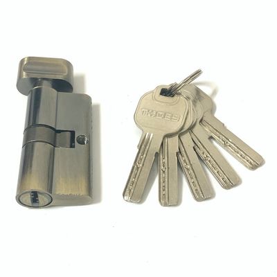 品質  60mm Zinc Cylinder Lock Single Open Euro Profile Cylinders With Brass Or Iorn Key 工場