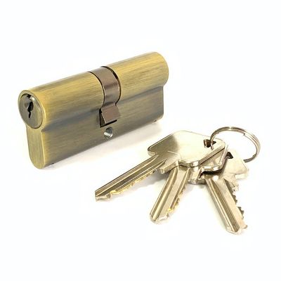 品質  Brass Euro Cylinder Lock 70mm Double Sided Cylinder Lock Customized 工場