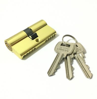 品質  Double Open Aluminum Brass Cylinder Custom Size Double Barrel Locks 60mm 工場