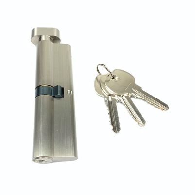 ステンレス スプリングが付いている銀製の単一ユーロ シリンダー ロック 110mm ユーロ シリンダー