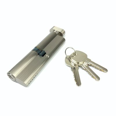 ステンレス スプリングが付いている銀製の単一ユーロ シリンダー ロック 110mm ユーロ シリンダー