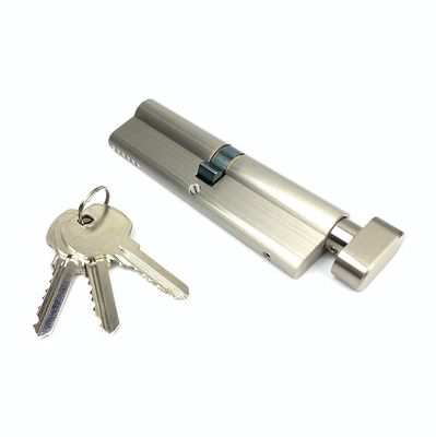 ステンレス スプリングが付いている銀製の単一ユーロ シリンダー ロック 110mm ユーロ シリンダー