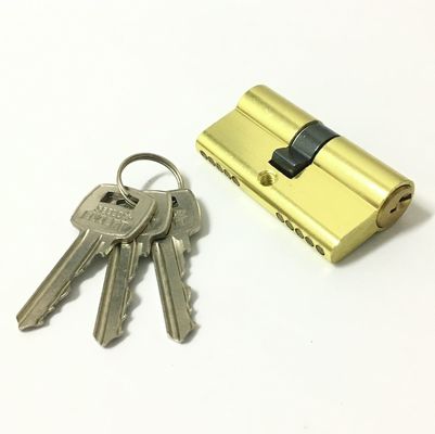 ダブルオープン アルミニウムブラスシリンダー カスタムサイズ ダブルバレルロック 60mm