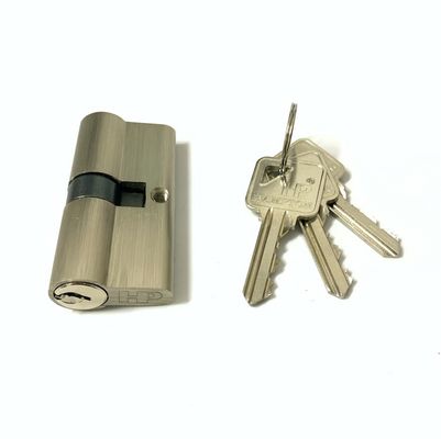 60mm ダブルバレル ドアロック アルミ ドアバレルロック ブラスコア