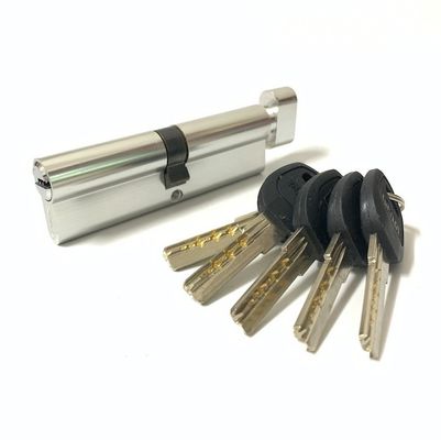 100mm アルミニウム真鍮シリンダー カスタマイズされたキー付きシリンダー ロック