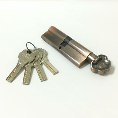 90mm 亜鉛銅製 シリンダー シングル オープン ユーロ プロフィール ロック 銅または鉄の鍵