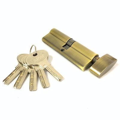 カスタマイズされたアンティーク真鍮シリンダー ロック単一オープン シリンダー プロファイル ロック 90mm
