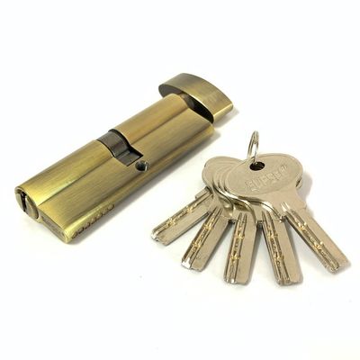 カスタマイズされたアンティーク真鍮シリンダー ロック単一オープン シリンダー プロファイル ロック 90mm