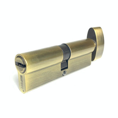 カスタマイズされたアンティーク真鍮シリンダー ロック単一オープン シリンダー プロファイル ロック 90mm